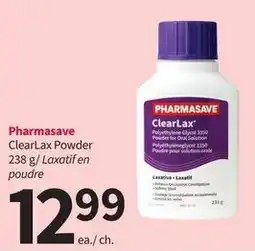 Pharmasave Pharmasave ClearLax Powder offer