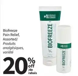 Pharmasave Biofreeze Pain Relief, Assorted offer