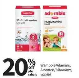 Pharmasave Wampole Vitamins, Assorted Vitamines, variété offer