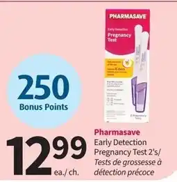 Pharmasave Pharmasave early detection pregnancy test 2's offer