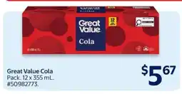 Walmart Great Value Cola offer