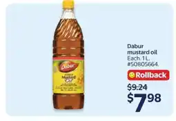 Walmart Dabur Mustard Oil offer