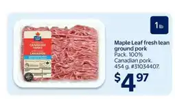 Walmart Maple Leaf Fresh Lean Ground Pork offer
