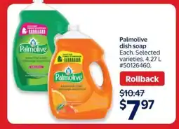 Walmart PALMOLIVE DISH SOAP offer