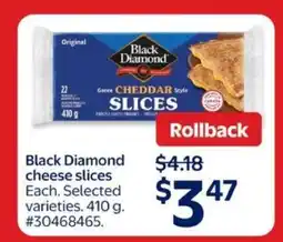 Walmart Black Diamond Cheese Slices offer