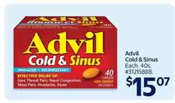 Walmart Advil Cold & Sinus offer