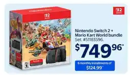 Walmart Nintendo Switch 2 Mario Kart World bundle offer