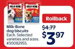 Walmart MILK-BONE DOG BISCUITS offer
