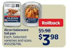 Walmart Alcan Bakeware Foil Pan offer