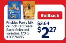 Walmart Friskies Party Mix crunch cat treats offer