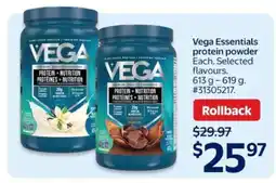 Walmart Vega Essentials Protein Powder offer
