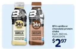 Walmart BFit Vanilla or Chocolate Protein Shake offer