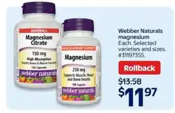 Walmart Webber Naturals Magnesium offer