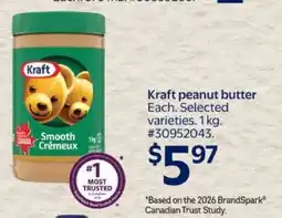 Walmart Kraft Peanut Butter offer