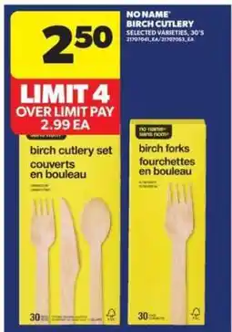 Real Canadian Superstore NO NAME Birch Cutlery offer