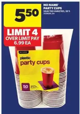 Real Canadian Superstore No Name Party Cups offer