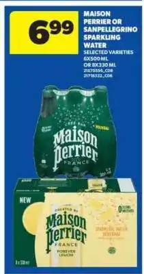 Real Canadian Superstore MAISON PERRIER or SANPELLEGRINO SPARKLING WATER offer