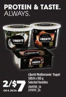 Real Canadian Superstore LIBERTÉ MÉDITERRANÉE YOGURT offer