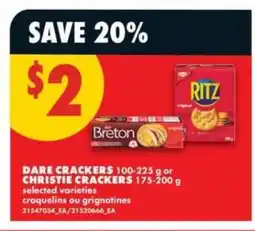 No Frills Dare Crackers or Christie Crackers offer