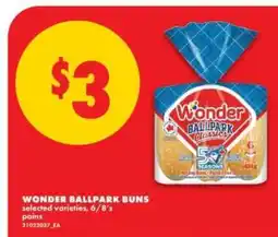 No Frills WONDER BALLPARK BUNS offer