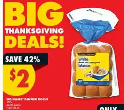 No Frills NO NAME DINNER ROLLS offer