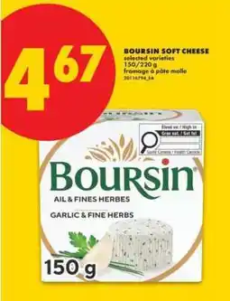 No Frills Boursin Soft Cheese offer