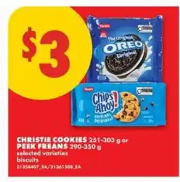 No Frills CHRISTIE COOKIES OR PEEK FREANS offer