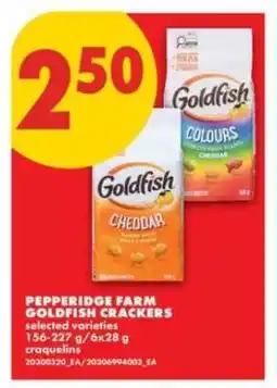 No Frills PEPPERIDGE FARM GOLDFISH CRACKERS offer