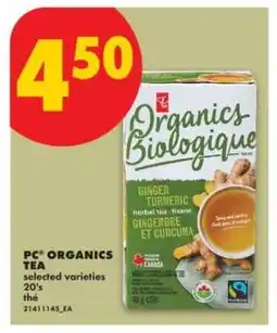 No Frills PC Organics Tea offer
