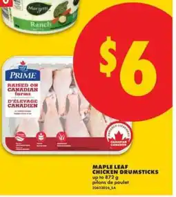 No Frills Maple Leaf Chicken Drumsticks offer