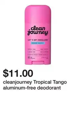 Sephora cleanjourney Tropical Tango aluminum-free deodorant offer