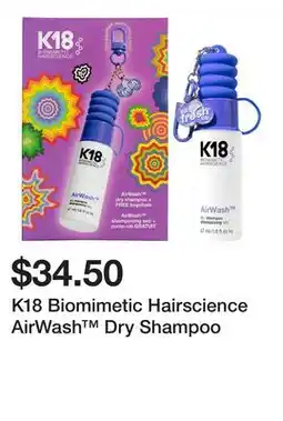 Sephora K18 Biomimetic Hairscience AirWash Dry Shampoo offer