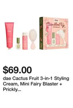Sephora dae Cactus Fruit 3-in-1 Styling Cream, Mini Fairy Blaster + Prickly Pear Oil Set offer