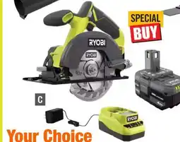 Home Depot 5-1/2 CIRCULAR SAW KIT (1) 4.0AH BATTERY AND CHARGER offer
