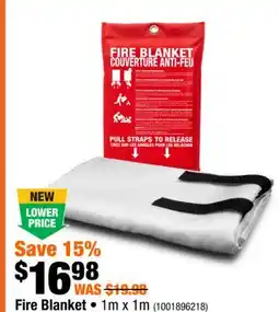 Home Depot Fire Blanket 1m x 1m offer