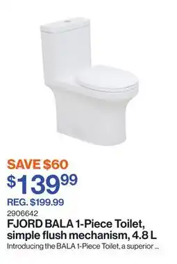 Patrick Morin BALA 1-Piece Toilet, simple flush mechanism offer