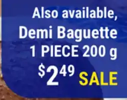 M & M Food Market Demi Baguette offer
