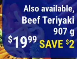 M & M Food Market Beef Teriyaki offer
