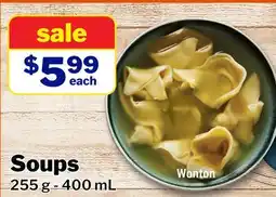 M & M Food Market Soups offer