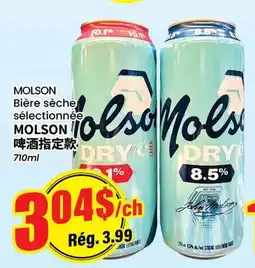 Btrust Supermarket MOLSON Bière sèche sélectionnée offer