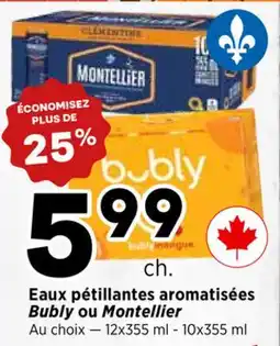 Val-Mont Eaux pétillantes aromatisées Bubly ou Montellier offer