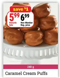 M & M Food Market Caramel Cream Puffs offer