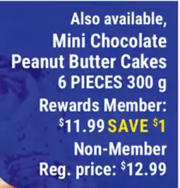 M & M Food Market Mini Chocolate Peanut Butter Cakes offer
