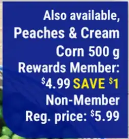 M & M Food Market Peaches & Cream Corn offer