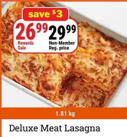 M & M Food Market Deluxe Meat Lasagna offer