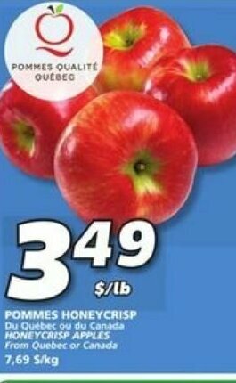 IGA Pommes Honeycrisp offer