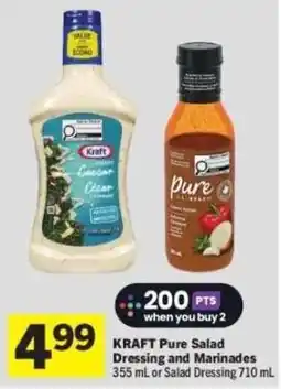 Co-op Kraft Pure Salad Dressing and Marinades offer