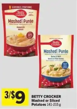 Co-op Betty Crocker Mashed or Sliced Potatoes offer