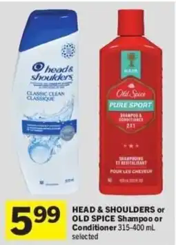 Co-op Head & Shoulders or Old Spice Shampoo or Conditioner offer