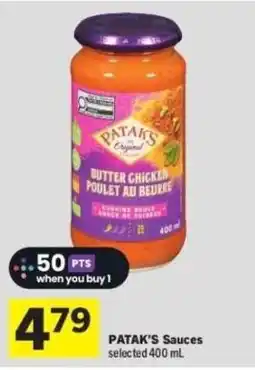 Co-op Pata's sauces offer